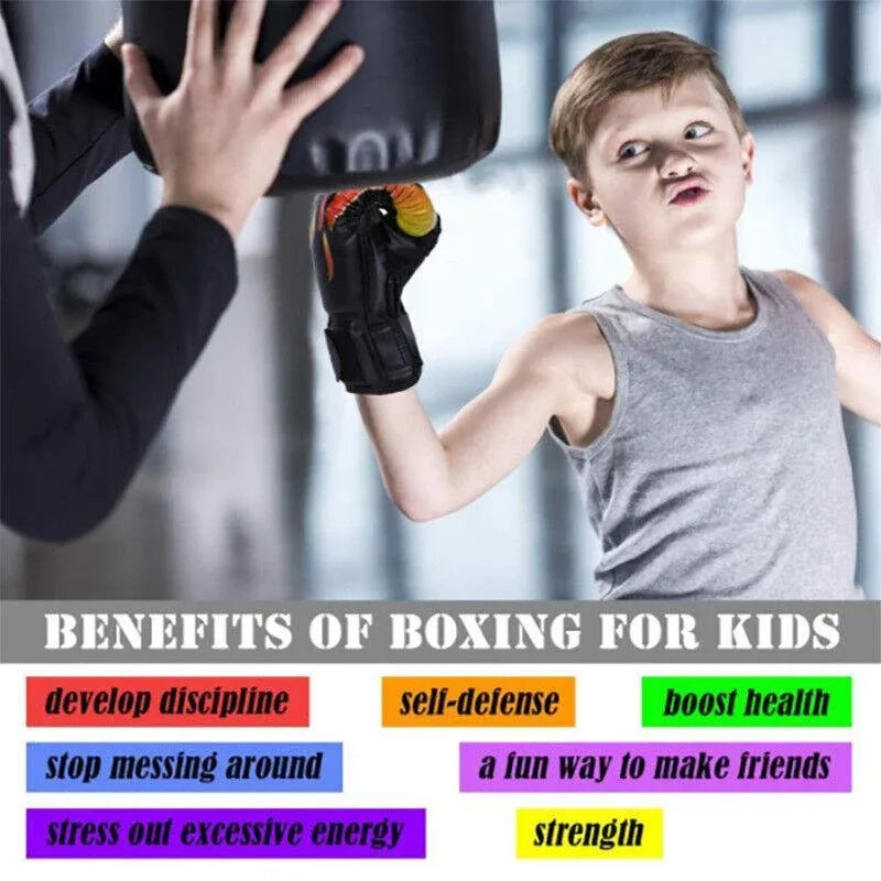 Boxing Sparring Training Gloves MMA Kickboxing Punching Gloves for Practice Sessions - Green [Map Pattern]
