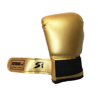 Boxing Sparring Training Gloves MMA Kickboxing Punching Gloves for Practice Sessions - Green [Map Pattern]