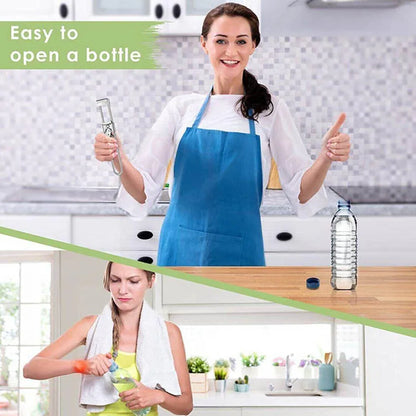 Bottle Opener Multifunctional Beer Adjustable Stainless Steel Jar Lid Gripper Au - Mekamart Australia