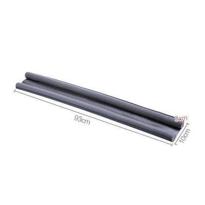Door Bottom Seal Draft Stopper Guard Threshold Sealing Strip Wind Dust Protector - White