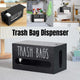 Wooden Plastic Bag Storage Box Hanging Rubbish Bag Organizer Extractable Tissue - Mekamart Australia