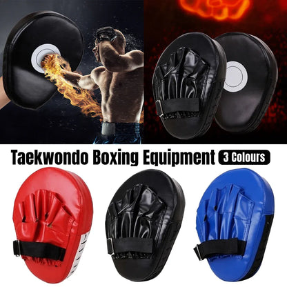 3 Colours Taekwondo Boxing Training Hand Foot Target Arc Pad Muay Thai Equipment - Red