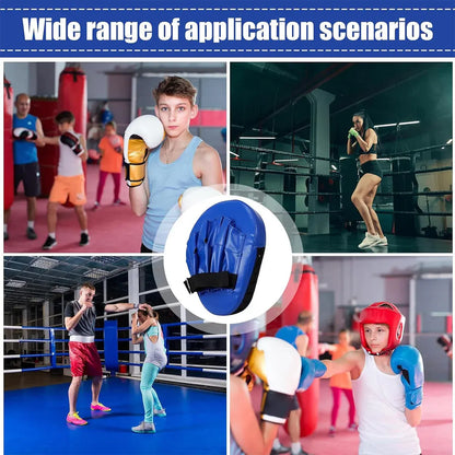 3 Colours Taekwondo Boxing Training Hand Foot Target Arc Pad Muay Thai Equipment - Red