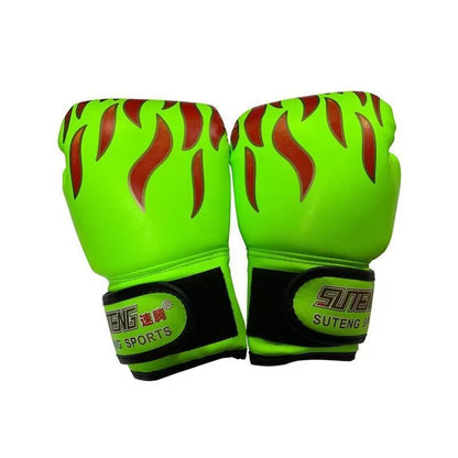 Boxing Sparring Training Gloves MMA Kickboxing Punching Gloves for Practice Sessions - Green