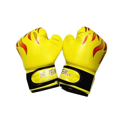 Boxing Sparring Training Gloves MMA Kickboxing Punching Gloves for Practice Sessions - Yellow