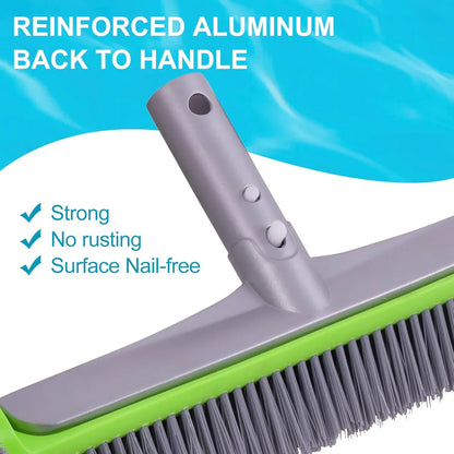 Swimming Pool Cleaning Brush Corner Scrub Brush Pool Wall Floor Cleaner Tool