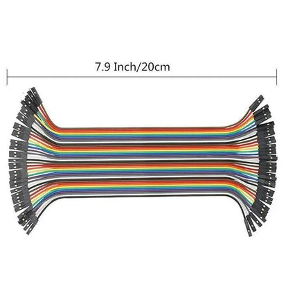 40PCS Dupont Cable 20cm Jumper Wire for Arduino RPi breadboard - Male to Male 20CM