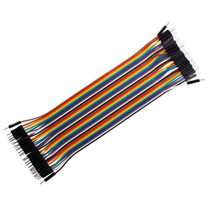 40PCS Dupont Cable 20cm Jumper Wire for Arduino RPi breadboard - Male to Male 20CM