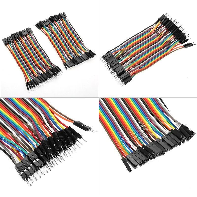 40PCS Dupont Cable 20cm Jumper Wire for Arduino RPi breadboard - Male to Male 20CM