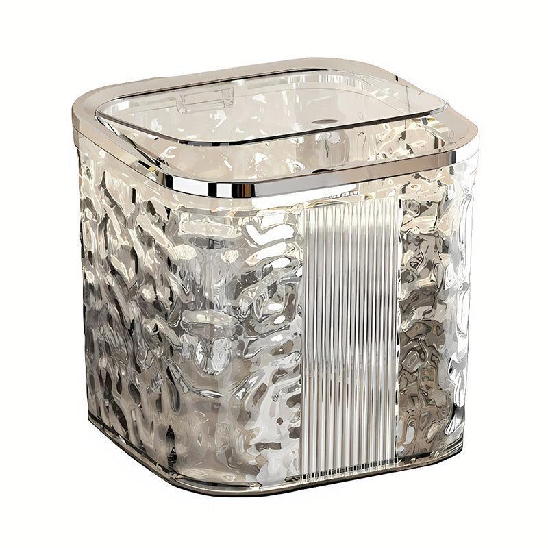 Desktop Mini Trash Can Small Waste Bin Storage Bucket for Office Kitchen Home - Grey-S - Mekamart Australia