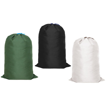 Canvas Drawstring Large Bag Pouch Clothes Craft Storage Laundry - Green-74X120cm