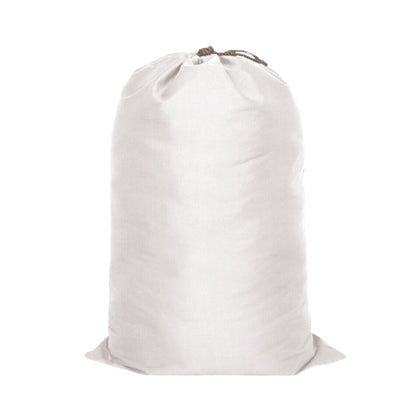 Canvas Drawstring Large Bag Pouch Clothes Craft Storage Laundry - White-48X80cm