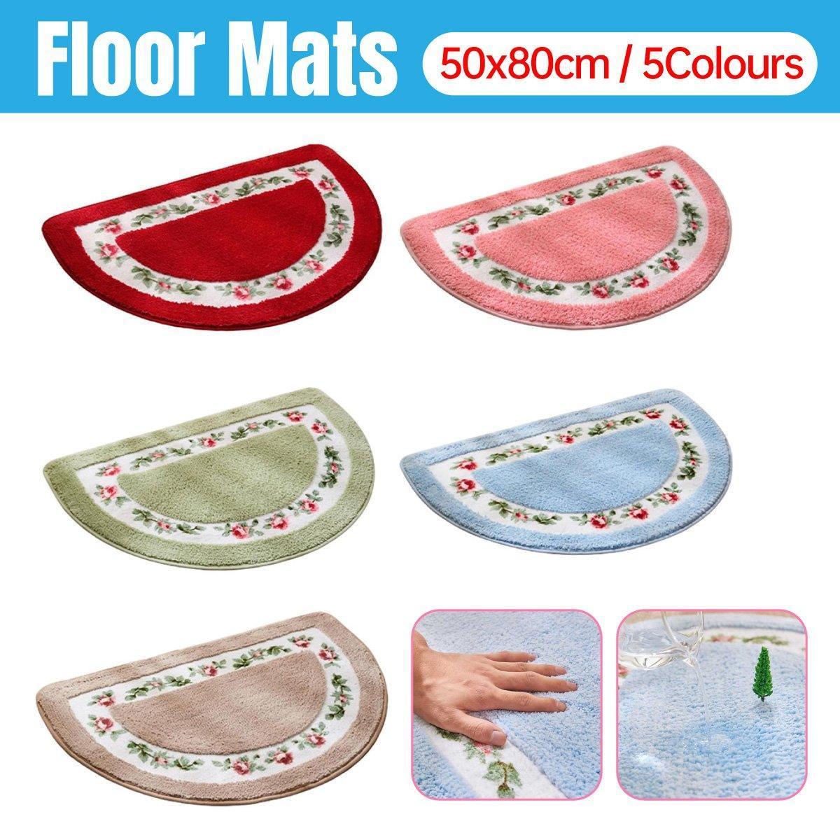 Non Slip Entry Mat Indoor Outdoor Mat Washable Foot Mat Foyer Bedroom - Khaki - Mekamart Australia