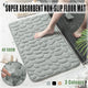 40x60cm Non-Slip Memory Foam Bath Mat Super Absorbent Floor Rug for Bathroom Use - Khaki - Mekamart Australia