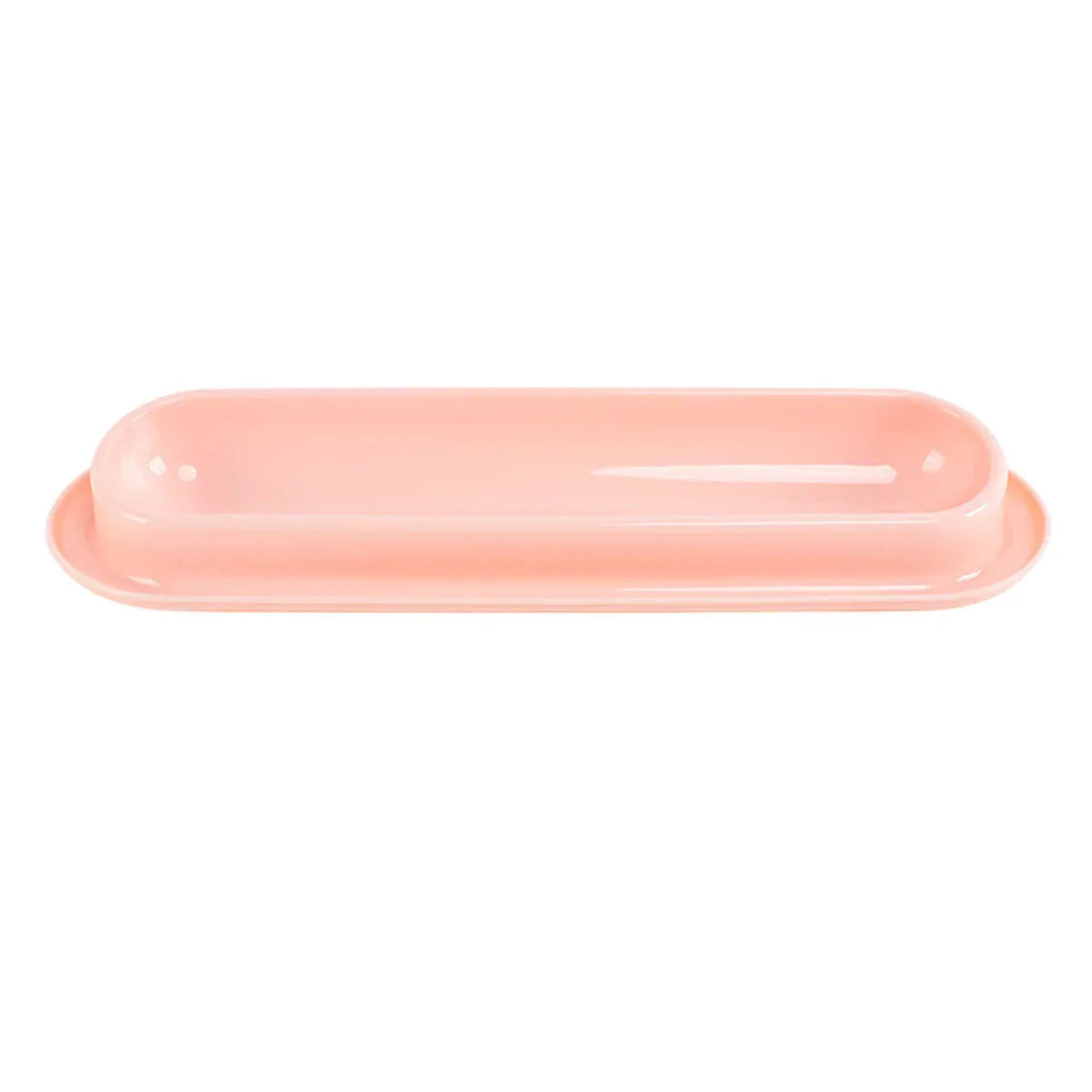 Extended Cat Bowl Pet Bowl Feeding Basin Drinking Water Cat Bowl for Cats - Pink