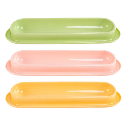 Extended Cat Bowl Pet Bowl Feeding Basin Drinking Water Cat Bowl for Cats - Yellow