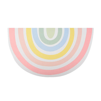 Rainbow Pet Food Mat Waterproof Non Slip Dog Cat Bowl Placemat PU