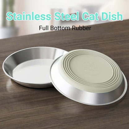 AntiSlip Cat Bowl Pet Food Basin Cat and Dog Feeding Bowl Universal Pet Dish - S