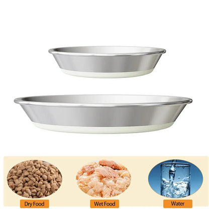 AntiSlip Cat Bowl Pet Food Basin Cat and Dog Feeding Bowl Universal Pet Dish - S
