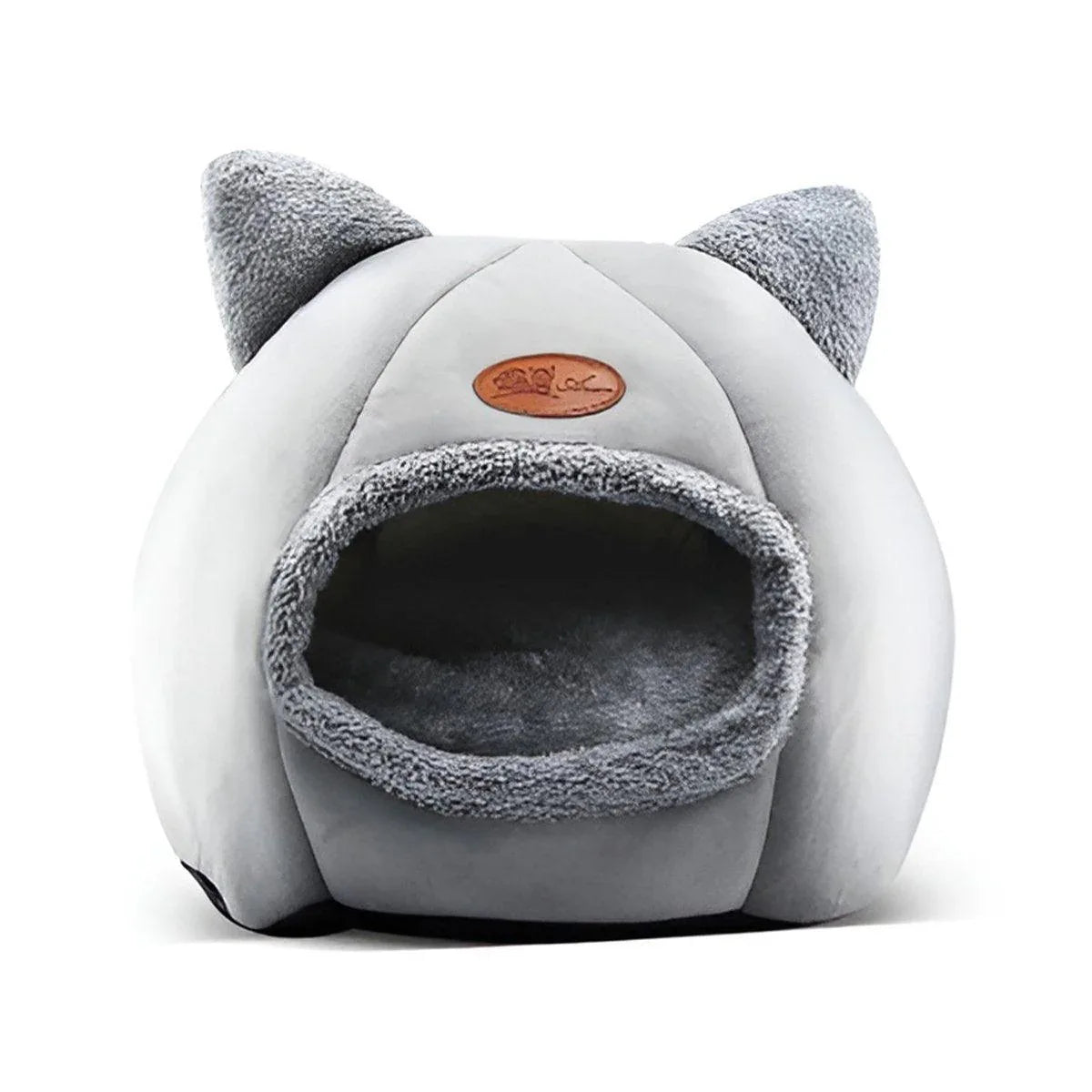 Cat Bed Winter Warm Enclosed Pet House Cozy Indoor Sleeping Nest for Cold Weather - XL - Mekamart Australia