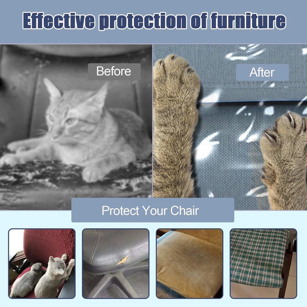 Elastic PVC Dining Chair Cushion Cover Universal Seat Protector with Backrest - Mekamart Australia
