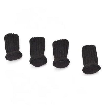24Pcs Knitted Table Chair Leg Socks Sleeve Floor Protector Furniture Feet Covers - Brown - Mekamart Australia