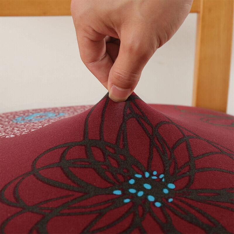 Stretch Dining Chair Seat Covers Removable Seat Cushion Slipcovers Protector - I - Mekamart Australia