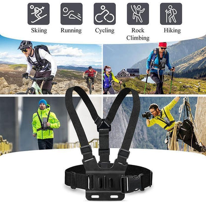 Cell Phone Chest Mount Harness Strap Holder Clip For Iphone Samsung Gopro