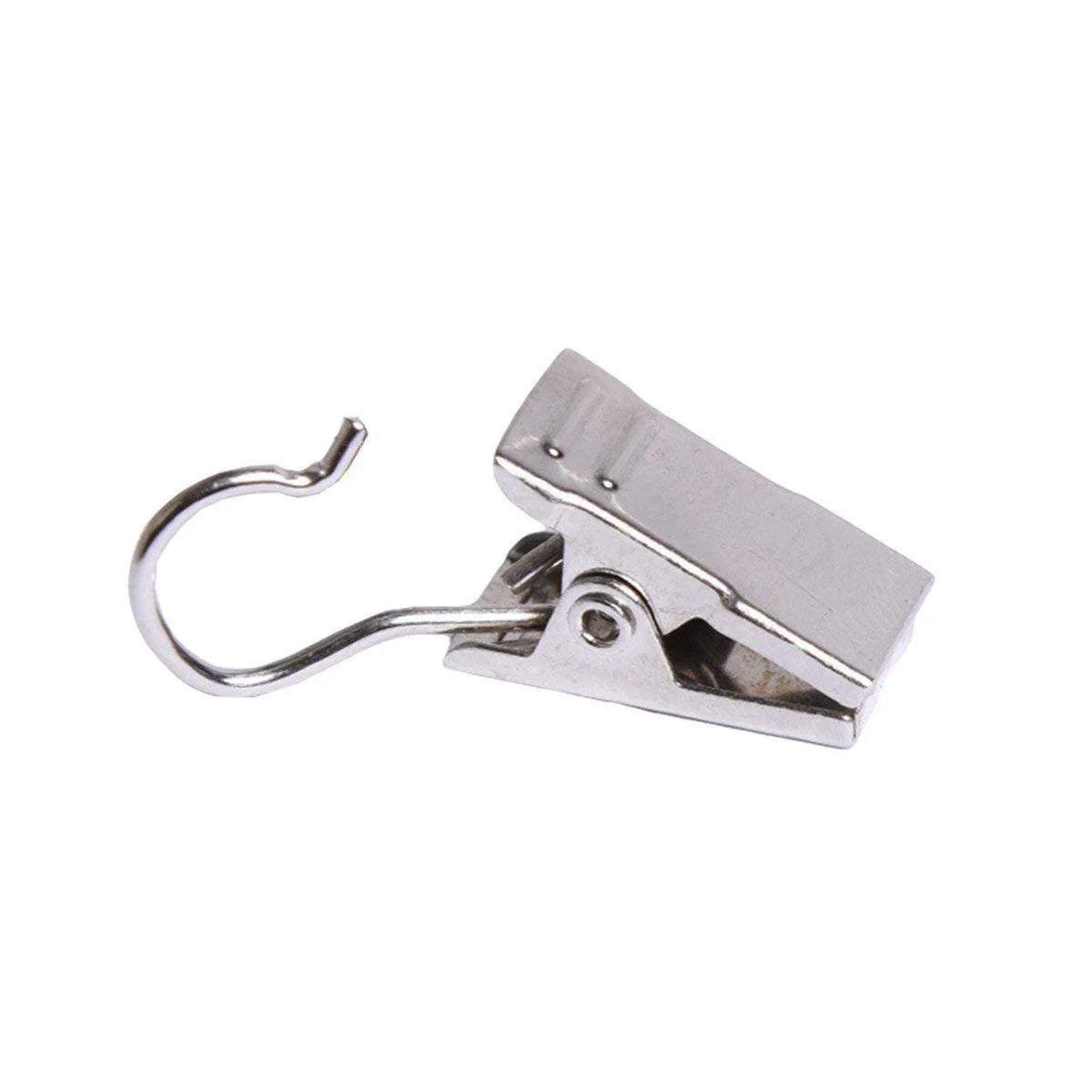 50PCS Stainless Steel Curtain Clip Hooks Strong Load-bearing Shower Accessories - Copper - Mekamart Australia