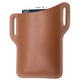 Leather Phone Holster Pouch Belt Clip Loop Waist Bag Cover Case for Men - Brown