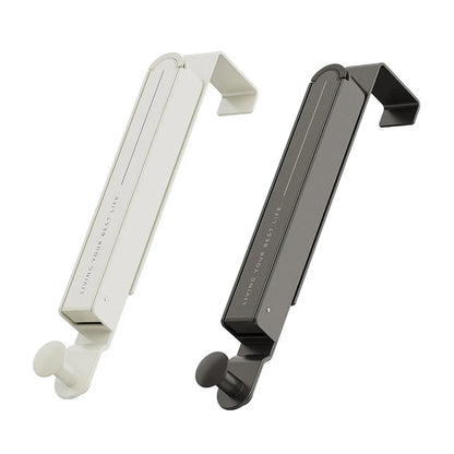 Folding Behind the Door Hook Hanger Clothes Hat Hanger Wall Mounted Organizer - Grey - Mekamart Australia