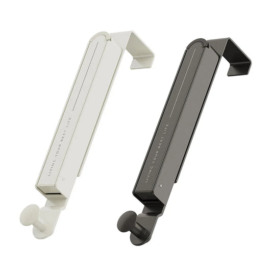 Folding Behind the Door Hook Hanger Clothes Hat Hanger Wall Mounted Organizer - Grey - Mekamart Australia