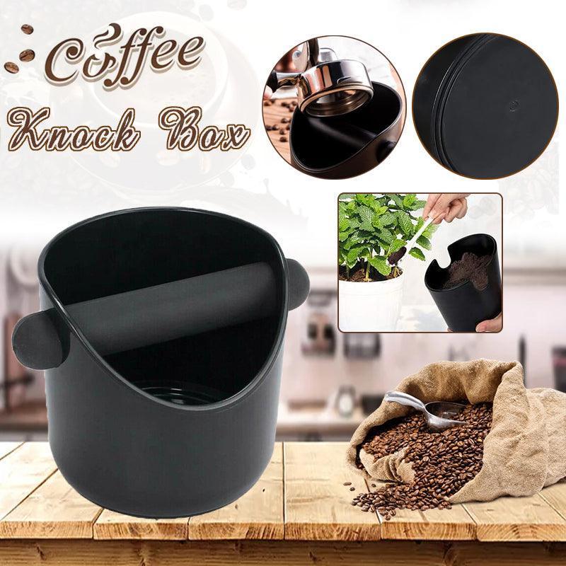 Coffee Knock Box Espresso Grounds Bin with Non Slip Base and Rubber Knock Bar 550ml - Mekamart Australia