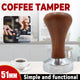 51mm Coffee Tamper Aluminum Alloy Base Wooden Handle for Espresso Machine - Mekamart Australia