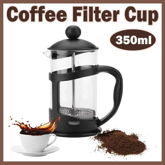 350ml French Press Coffee Maker Hand Press Tea Brewer with Filter - Mekamart Australia