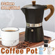 Portable Coffee Maker Wood Grain Handle Outdoor Manual Espresso Machine Camping - Blue-150ml - Mekamart Australia
