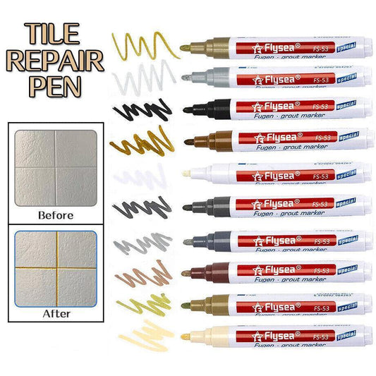 Tile Styling Pen Bathroom Floor Waterproof And Mildew Grout Marker Repair Pens - Beige
