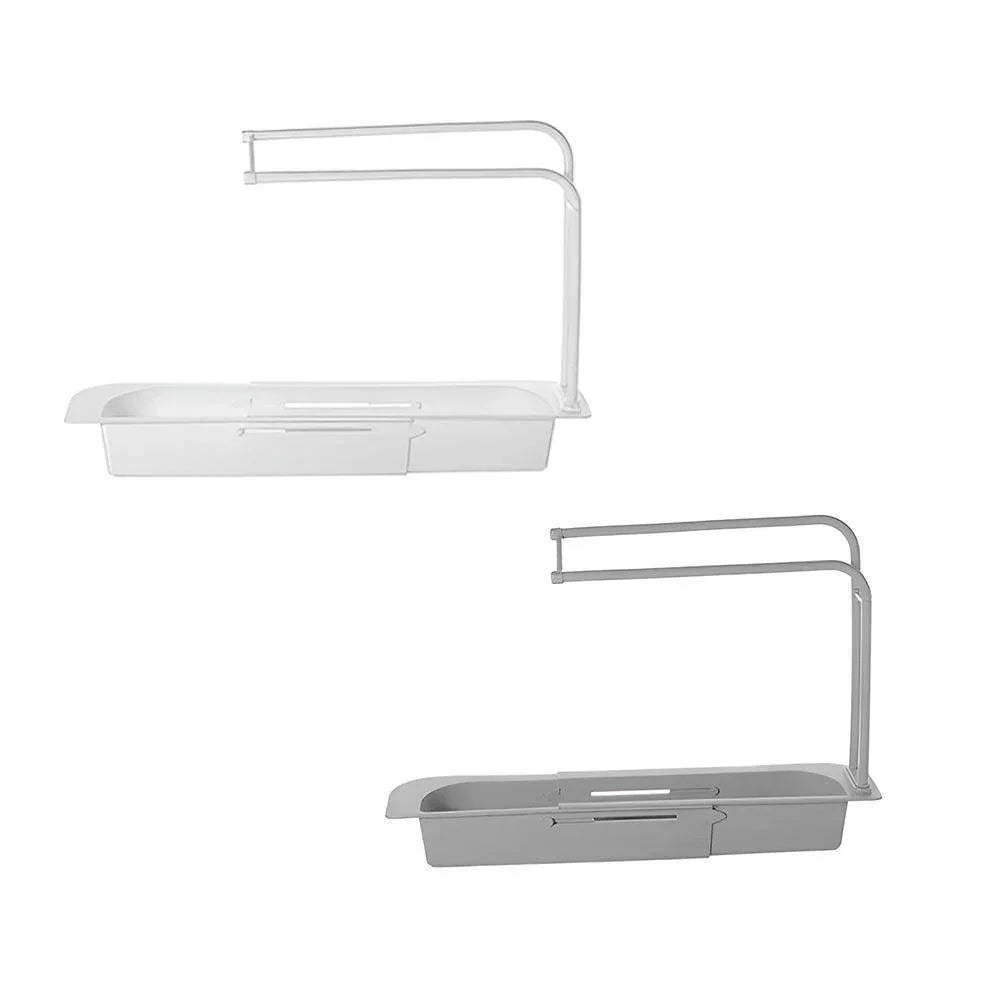 Telescopic Sink Rack Holder Expandable Storage Drain Basket Home Kitchen Kit - Blue - Mekamart Australia