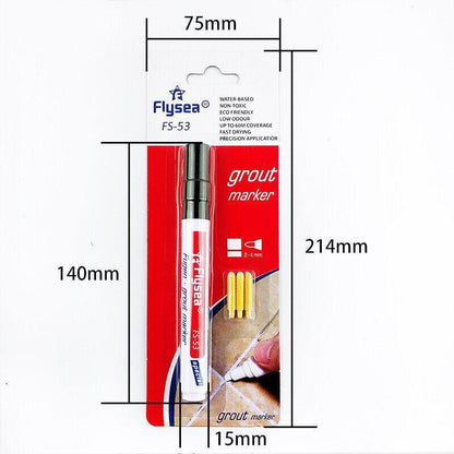 Tile Styling Pen Bathroom Floor Waterproof And Mildew Grout Marker Repair Pens - Khaki