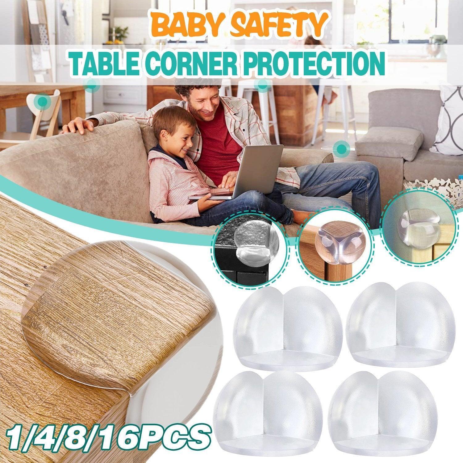 Transparent PVC Table Corner Guards Anti-Collision Protective Covers for Furniture - 1 PC - Mekamart Australia