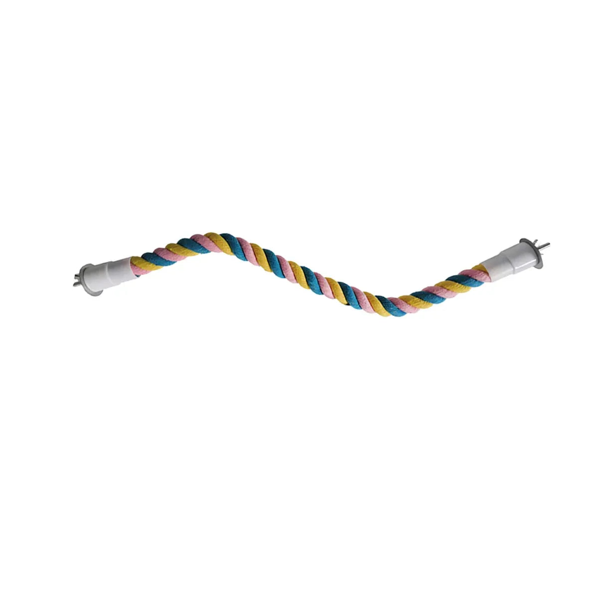 U Shaped Parrot Cotton Rope Climbing Toy Perch Stand for Bird Cage - 100cm