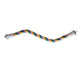 U Shaped Parrot Cotton Rope Climbing Toy Perch Stand for Bird Cage - 120cm