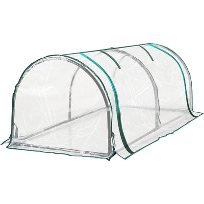 PVC Greenhouse Cover Replacement Plant Tent Garden Shelter No Frame - Transparent - Mekamart Australia