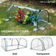 PVC Greenhouse Cover Replacement Plant Tent Garden Shelter No Frame - Grid - Mekamart Australia