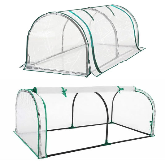 PVC Greenhouse Cover Replacement Plant Tent Garden Shelter No Frame - Grid - Mekamart Australia