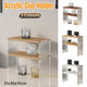 Acrylic Desktop Cup Holder Multi-Purpose Portable Storage Organizer For Home - Brown - Mekamart Australia