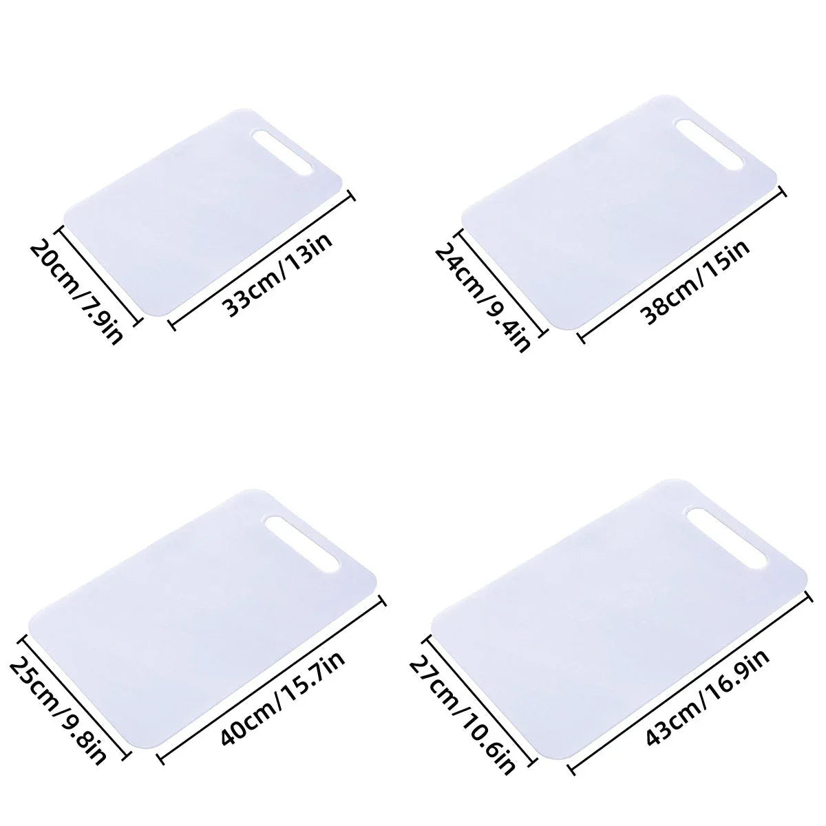 Plastic Cutting Board Small Size Chopping Board for Kitchen Food Prep Home Use - 43x27cm - Mekamart Australia