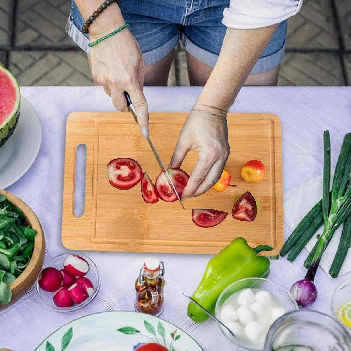 Kitchen Cutting Board Household Chopping Board Durable Bamboo Cutting Board - Mekamart Australia