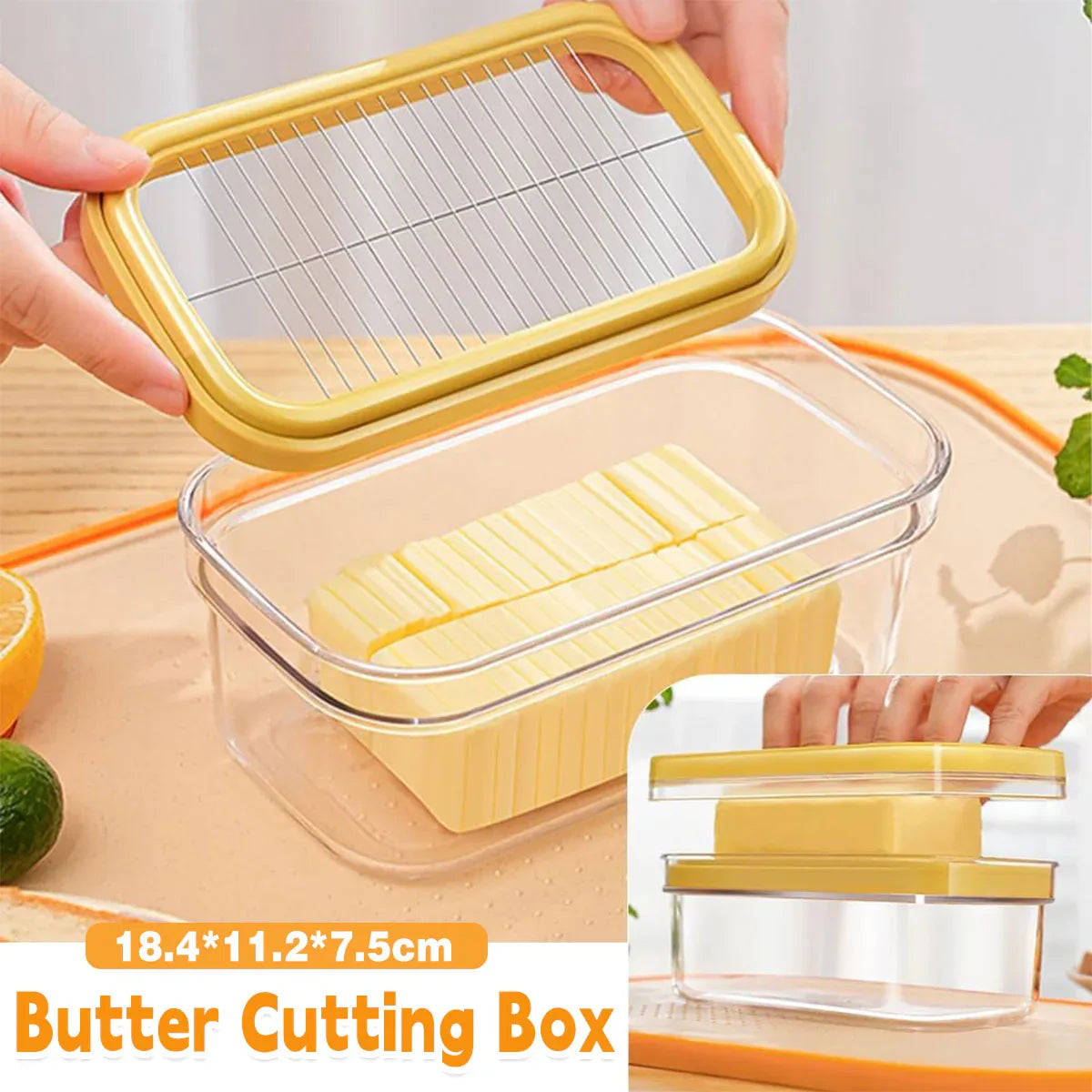 With Lid Butter Cutting Box Slicers Case Cheese Slicers Butter Dish Box - Mekamart Australia