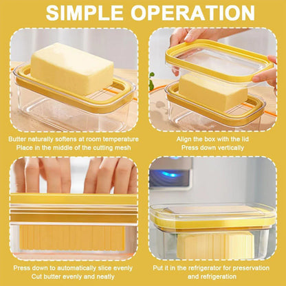 With Lid Butter Cutting Box Slicers Case Cheese Slicers Butter Dish Box - Mekamart Australia